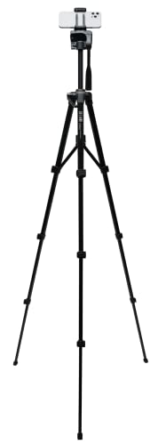 SLIK GX-S 6400 Smartphone Tripod for Cameras and Camcorders, Lever Lock, 21mm Pipe Diameter, 3-Way Head, 1540mm Height, Quick Shoe Attachment