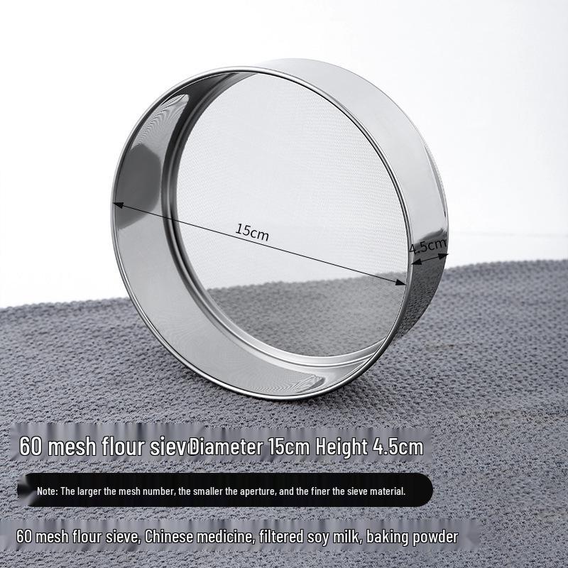 Household Stainless Steel Superfine Flour and Sugar Sifter for Baking