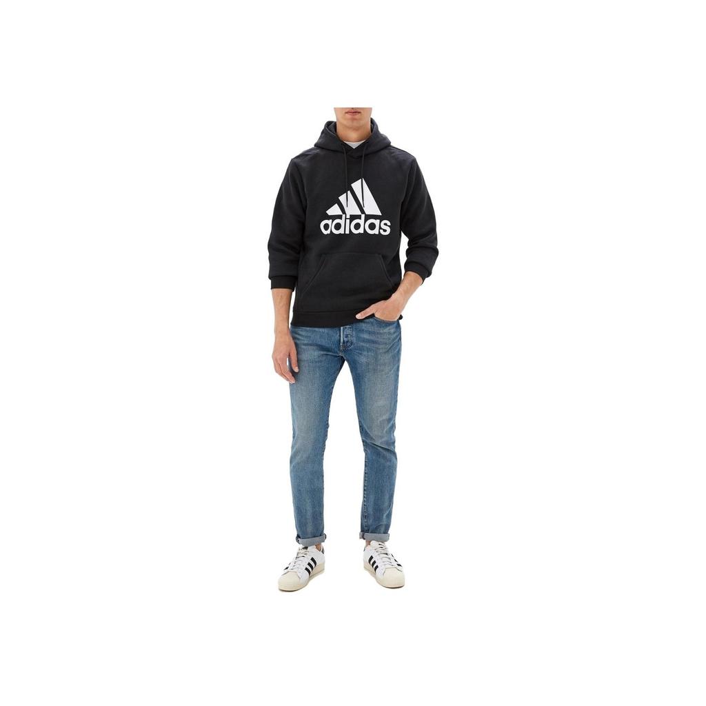 adidas MH BOS FL Sporty Hoodie Sweatshirt Men Tops Black DT9945
