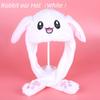 Bunny Ears Plush Hat Cute Bunny Hats Moving Ear Rabbit Hat with Moving Ears Cute Soft Plush EMA