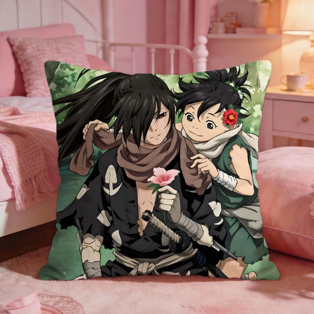 dDororo cute Cushion Cover Premium Comfort Reversible Pillow Cove Two in One Design for Any Room  Car Interior