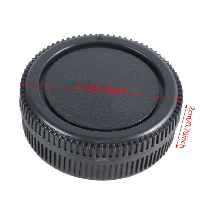 Pack of 2 Set Essential Camera Body Cover and Lens Caps for OM-1 OM-3 OM-4 OM-10 OM-20 OM Mount Cameras Lens