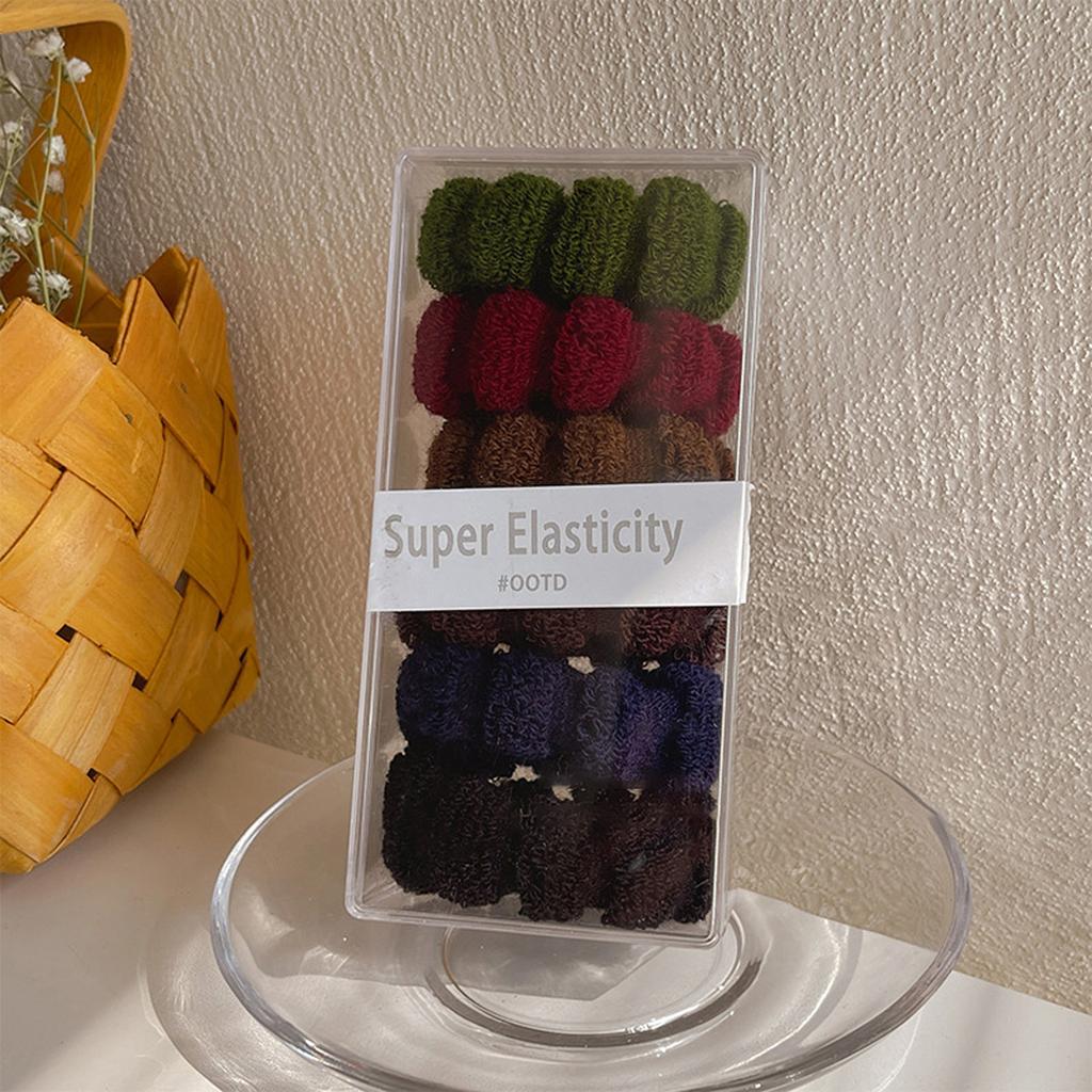 Seamless Hair Ties Elastic Headbands Made with Polyester and Spandex for All Hair Types Gentle on Hair No Breakage