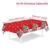 Christmas Snowflake Plastic Tablecloth Merry Christmas Decorations for Home 2025 Navidad Natal Xmas Table Ornament New Year 2026