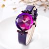 Fashionable Female Student Watch, Diamond Three-dimensional Mirror Quartz Watch for Women, Korean Style Casual Belt Watch