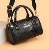 Fashion bag women's new high-end texture crocodile pattern handbag foreign style shoulder messenger bag