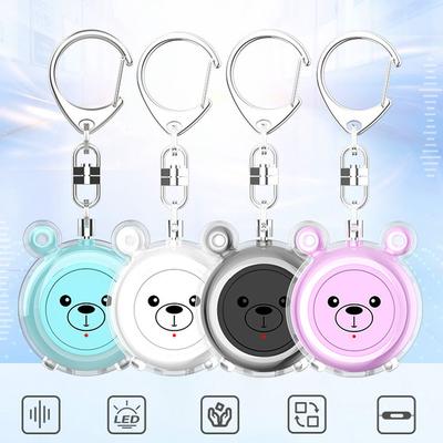 Mini Type-C Rechargeable Female Self-defense and Wolf-proof Personal Alarm, Portable Alarm for the Elderly and Children, High De