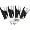 Creotime 14-piece Silver/black Steel Staple Set