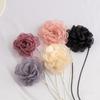 Mesh Flower Big Rose Aesthetic Necklace Fashion Simple Clavicle Chain for Women