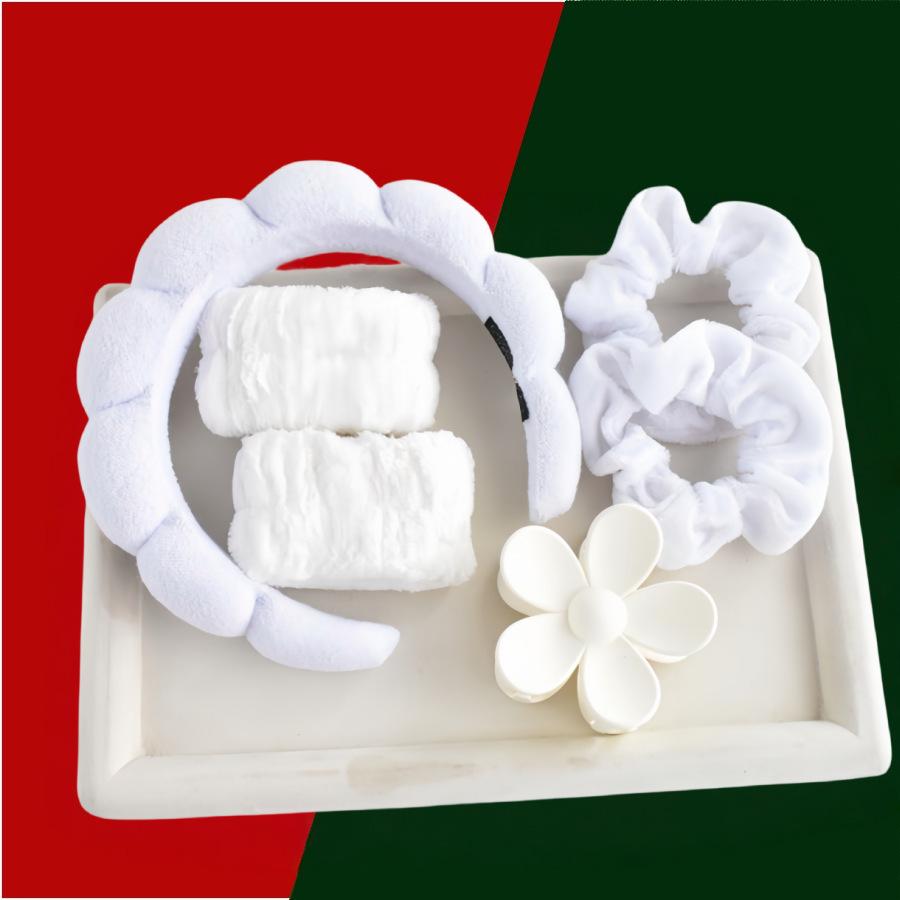 6-piece Set Of High Elasticity Hair Bands With Hair Ties And Clamps