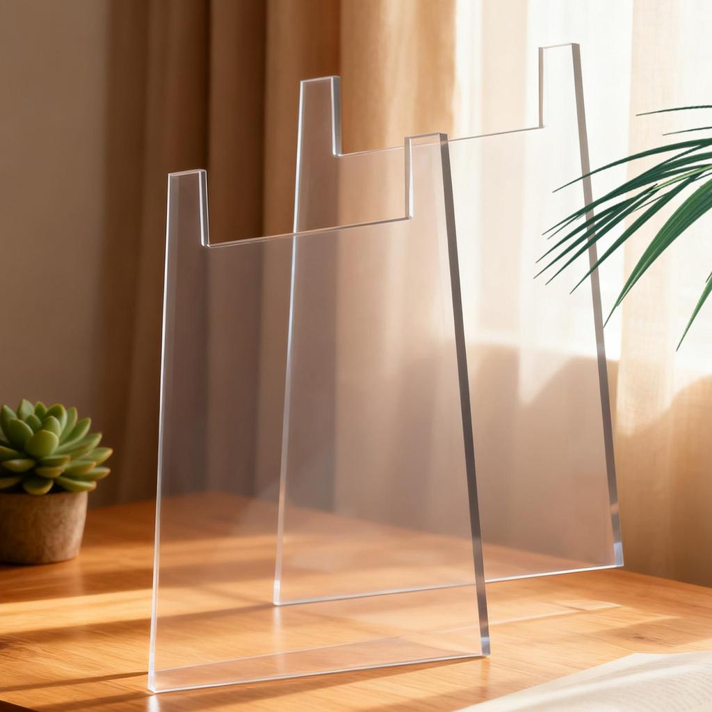 2 Pieces Clear Acrylic Bumper Couch Wall Spacer Furniture Wall Spacer Wall Protector Bed Wall Spacer for Prevents Fire Risks