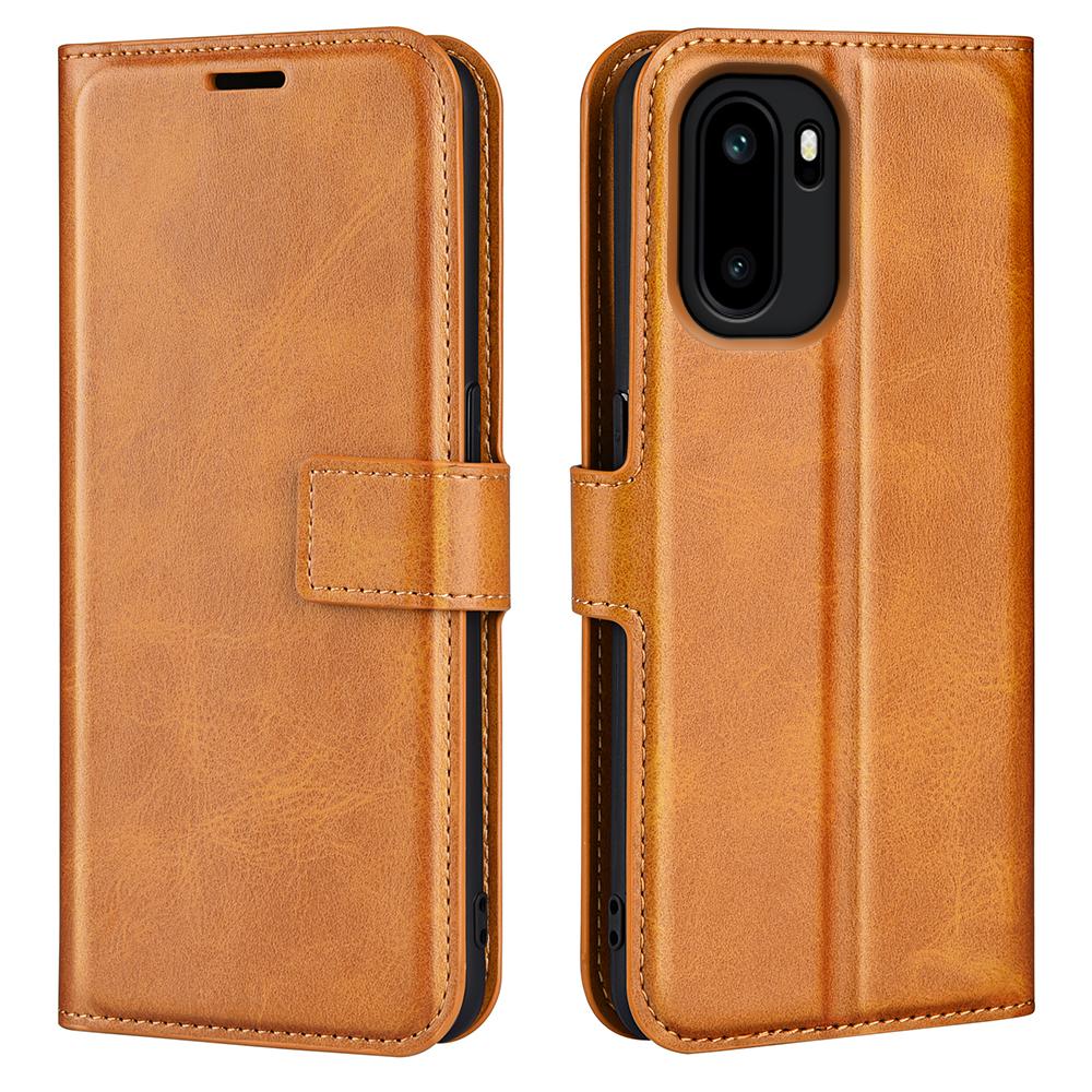 For OnePlus Ace 6 5G Stand Case Anti-Scratch Calf Texture Leather Phone Cover