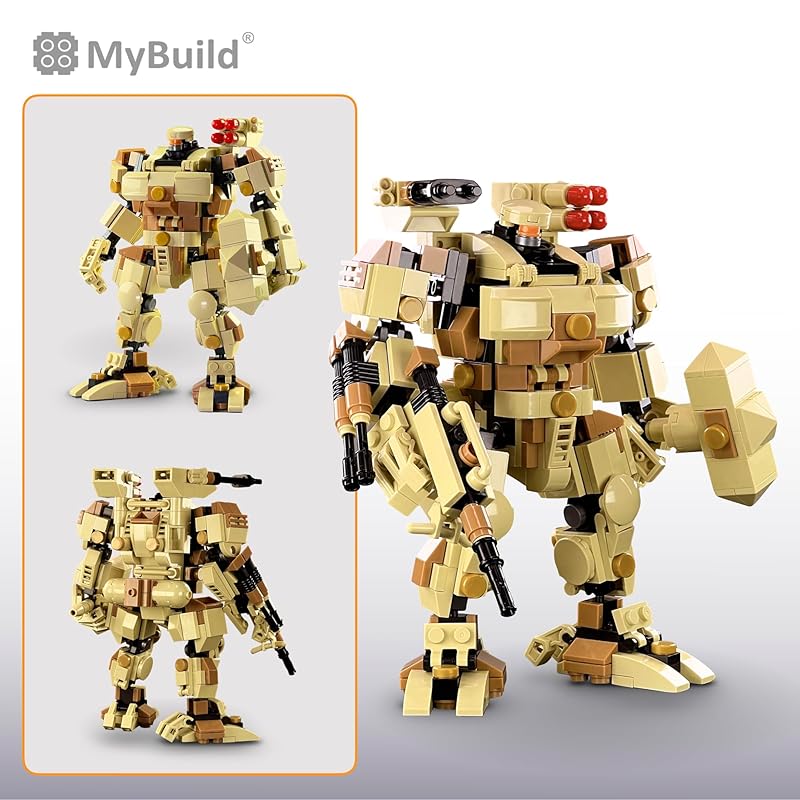 MyBuild 6012 Conjunto de Blocos de Construção de Robô Titan Mecha Frame, Série Sci-Fi, A partir de 14 anos, Compatível com Outras Marcas