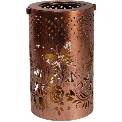 New Type of Solar Butterfly Lamp, Iron Hollow Lantern, Outdoor Waterproof Courtyard Decoration, Solar Projection Lamp