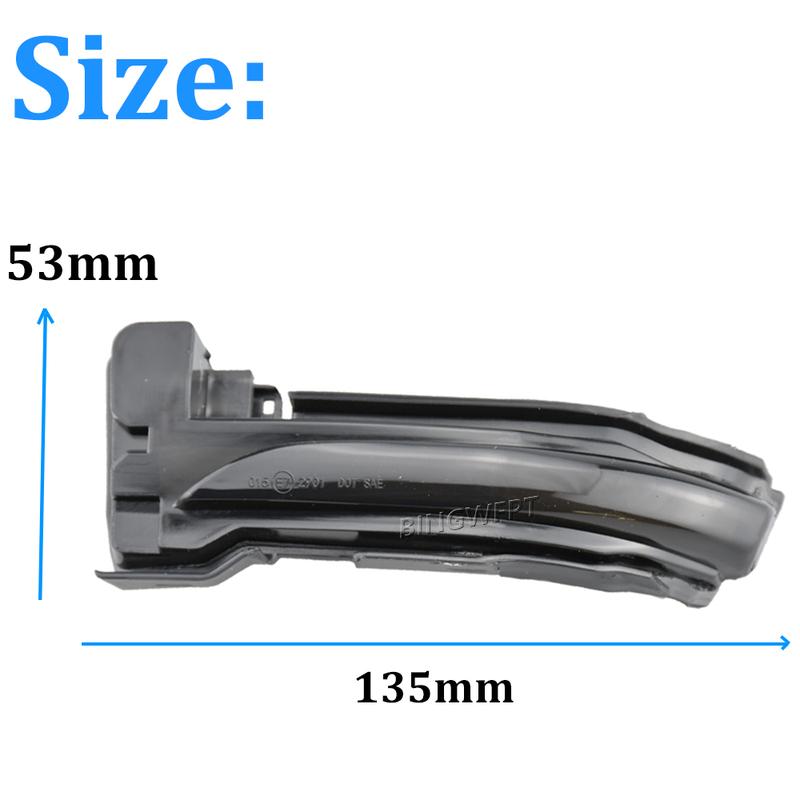 BINGWFPT For Ford Kuga Escape 2019 2020 2021 2022 LED Turn Signal Flowing Mirror Light Car Accessories Dynamic Blinker