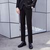 Troloman Men's Business Casual Straight-Leg Trousers