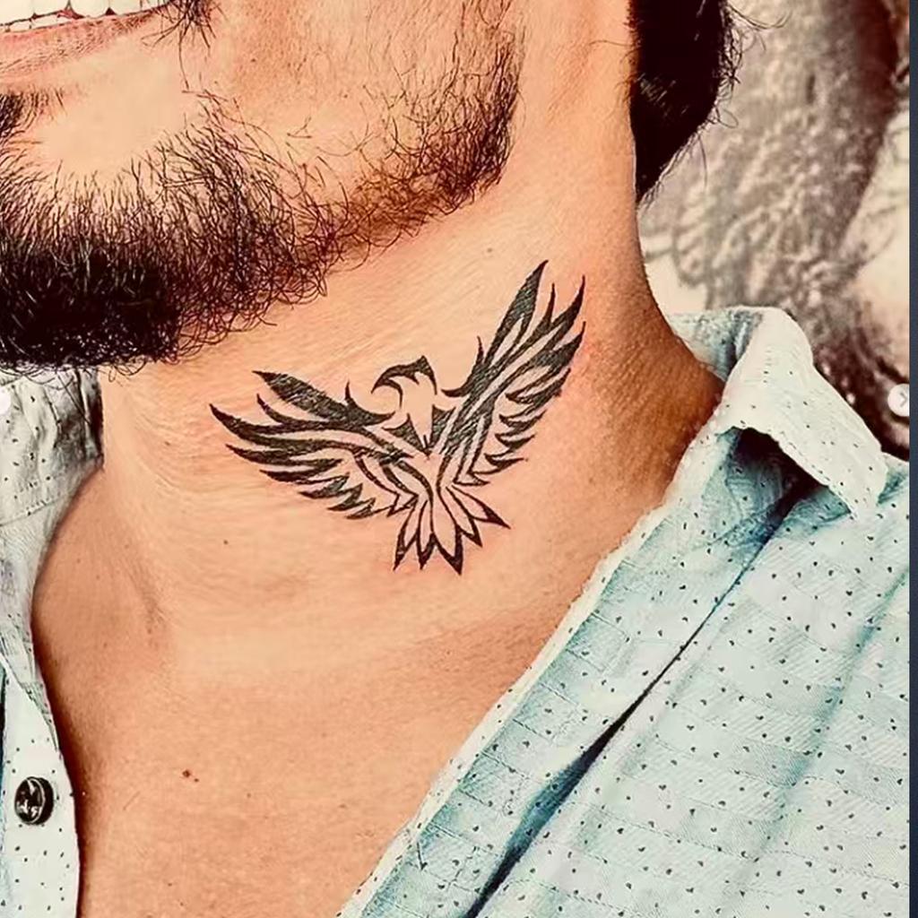 High-End Y2K Dark System Personality Domineering Gothic Style Eagle Men'S Tattoo Sticker
