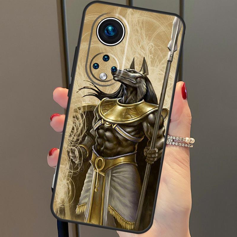 Egypt Nefertiti Anubis Ankh Cover For Honor 90 70 50 Magic 6 Pro Magic 5 Lite Honor X6a X7a X8a X9a X8b X9b X8 X9 Case