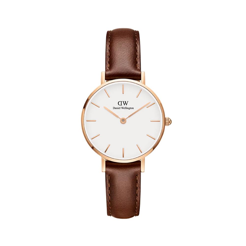Danielwellingteon Petite St Mawes 2-Color Brown Women'S Leather Watch