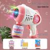 2025 New Model Handheld Electric Bubble Gun Toy for Girls