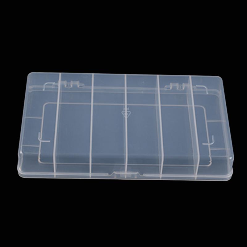 6 Grid Rectangular Storage Box Pp Plastic Transparent Box Lure Fishing Gear Box