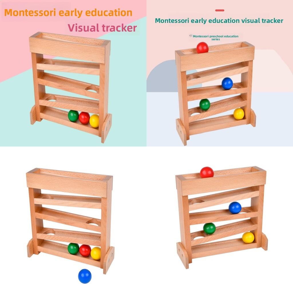 Toys Visual Tracker Toddlers Wooden Ball Track Sensory Development Supplies