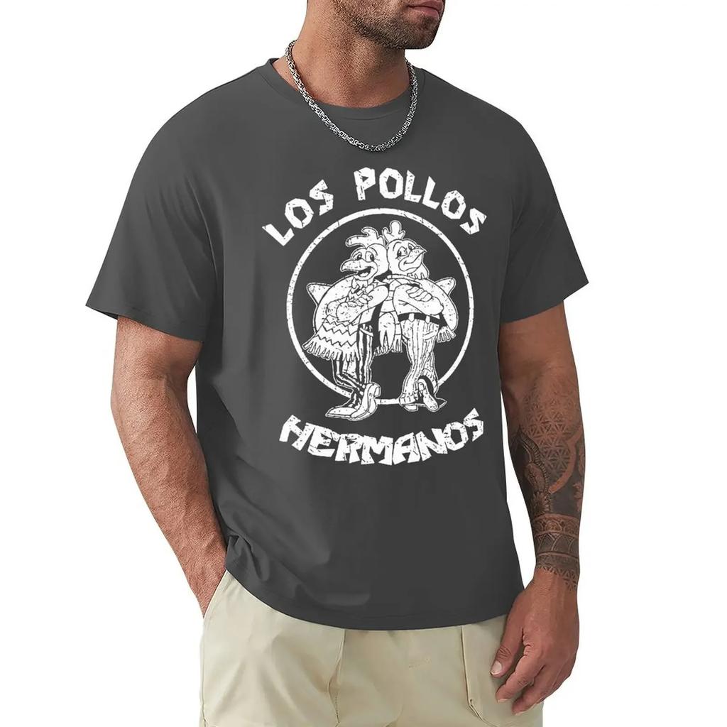 TV Series Breaking Bad Los Pollos Hermanos T-shirts Fashion Funny Chicken Brothers Men Cotton High Quality T-shirt Streetwear