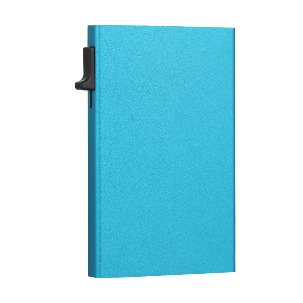 Mini RFID Blocking ID Credit Card Holder Business Thin Slim Aluminum Men's Women's Wallet Automatic Pop Up Bank Card Case Purse