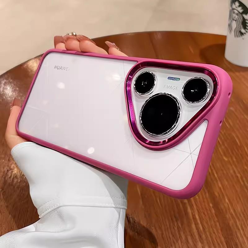 

Прозрачный чехол для телефона Huawei Mate70pro, Металлический «Орлиный глаз», Не желтеющий Mate60 и Противоударный защитный чехол для P70 Pura70pro/Pro+