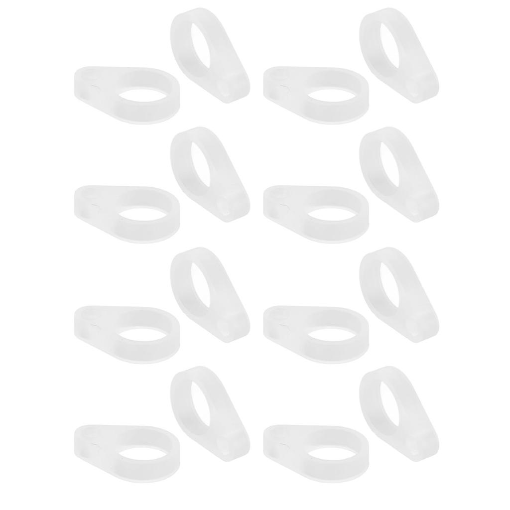 50Pcs Hearing Aid Silicone Loop Flexible Replacement Hearing Aid Clip Adaptor for Hearing Aid Lanyar