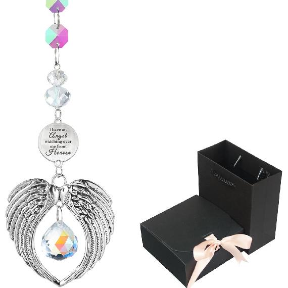 Memorial Gifts for Loss of Loved One, Grief Funeral Gift, Unique Garden Suncatcher Rainbow Maker for Sympathy, Bereavement, Daily Remembrance