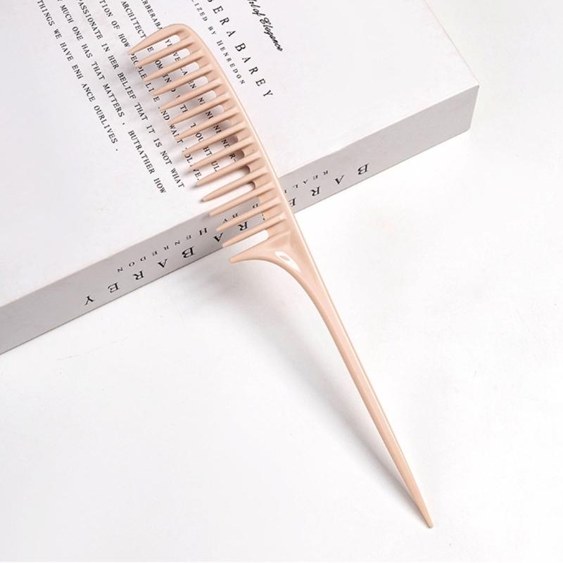 Salon Hair Tool Comb For Parting And Styling With Wide Teeth Pointed End Professional Use Comfortable Handle