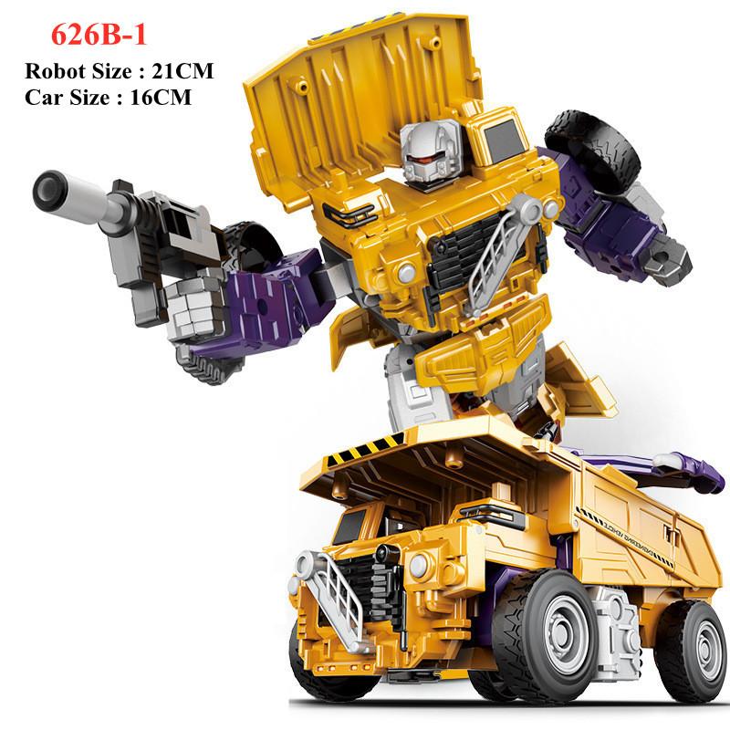 Jinjiang New Transformation Toys Boy Anime Devastator Movie Action Figure Model Car Robot Engineering Vehicle Kids Gift 6 in 1 Poseable Articulated