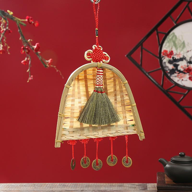 2026 Dragon Boat Festival Mugwort Fan Pendant & Indoor Sachet Bells for Door Handle and Decoration