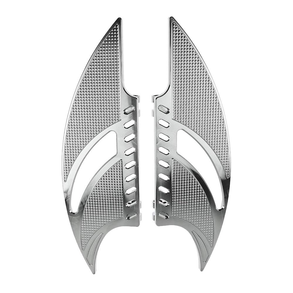 Motorcycle Front Driver Stretched Floorboards Footpegs Footrest Aluminum for Harley Touring Road King Street Road Glide Softail