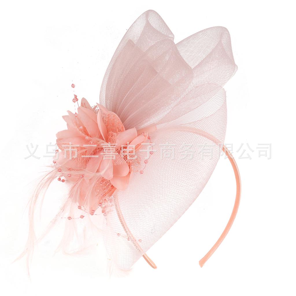 Directly from the manufacturer Bridal Hat Headgear Hairpin, Elegant Feather Mesh Hat Flower Hair Accessories, Prom Party Head Flower