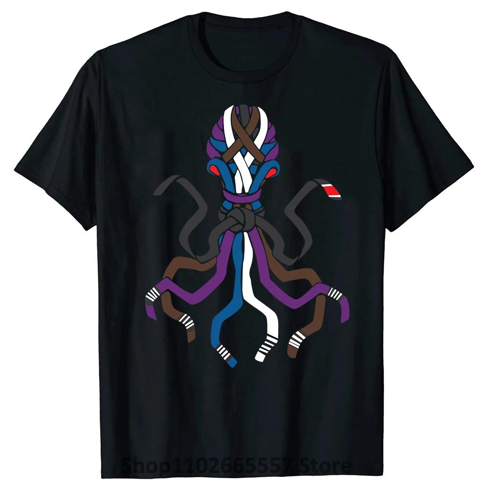 

Funny BJJ Brazillian T Shirts Graphic Cotton Streetwear Short Sleeve Birthday Gifts Summer Style Jiujitsu Belt Octopus Tshirt S