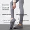 Mid Tube Length Grip Pilates Socks Breathable Fabric Strappy Grip Sock  Fitness Activities