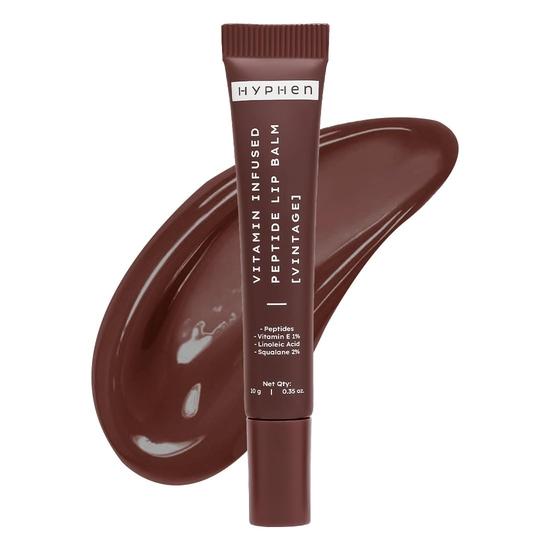 

Hyphen Витаминизированный пептидный тонирующий бальзам для губ - Винтажный | 24 часа увлажнения | Сливово-коричневый оттенок - 10 г