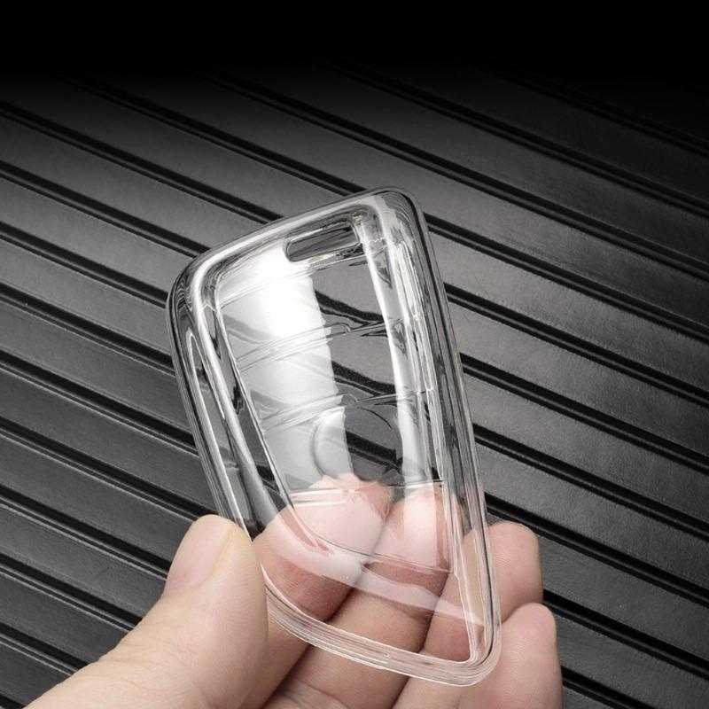 Transparent Tpu Car Key Case Cover For Bmw F20 G20 G30 X1 X3 X4 X5 G05 X6 X7 G11 F15 F16 G01 G02 F48 Accessories Holder Shell