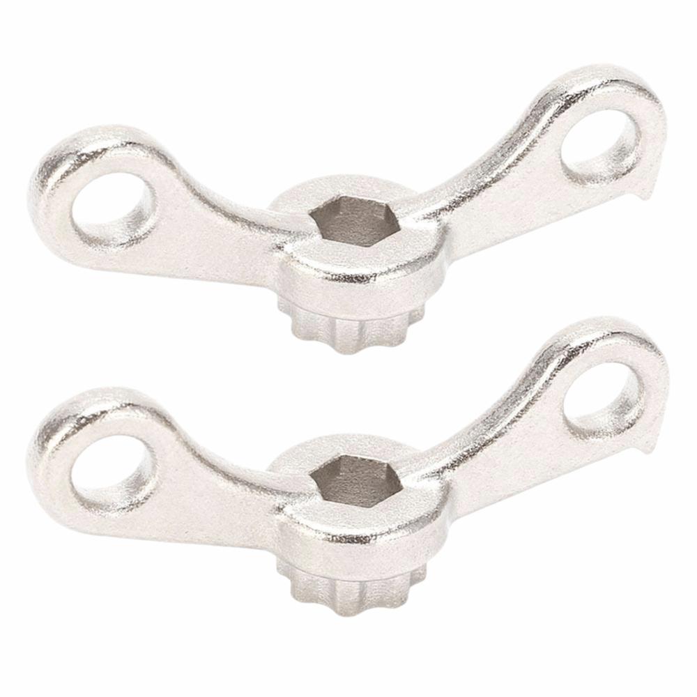 

2 Pcs Crankset Installation Bike Crank Adjustment Tool for Shimano Cycling Maintenance серебряный