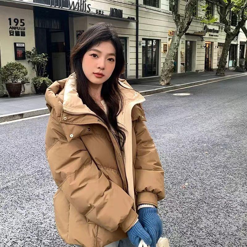Down Jacket for Women Autumn and Winter New Short Loose Thick Cotton Coat Small Cotton Coat Jacket