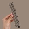 Vintage křišťálové elastické spony do vlasů Trendy černé hřebínkové spony Spona do vlasů Barrette Boční vlásenky Pro ženy Pokrývka hlavy Dětské doplňky do vlasů