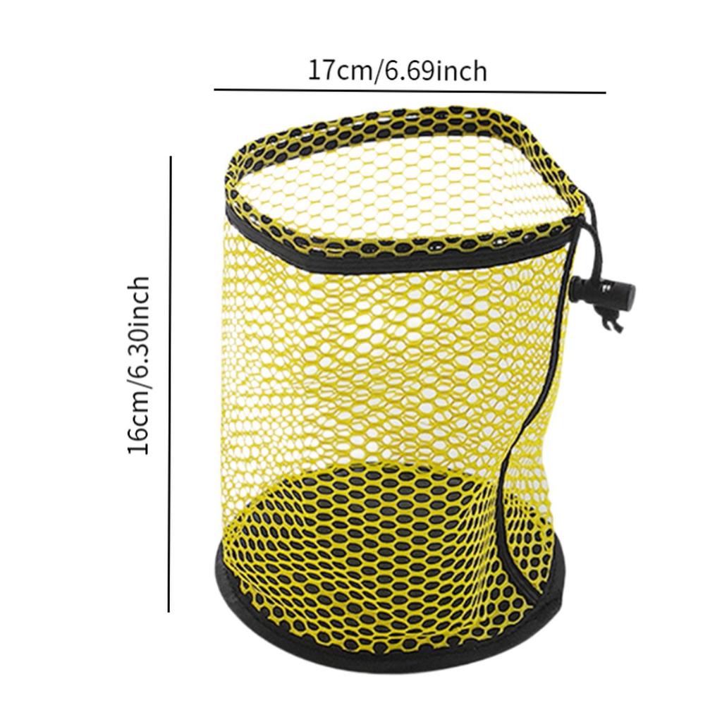 Portable Golf Ball Net Bag Durable Polyester Storage Sack Breathable Mesh Design for Outdoor Travel and Golf Equipment