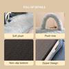 Luxurious Removable Dog House with Handle Enclosed Soft Plush Anti-Slip Pet Shelter Warm Calming Indoor Bed for Puppy Puppies