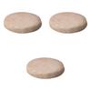 Set of 3 Small Round Grilling Stones x Ceramic Grilling Stones for Direct Fire Use (10 3cm) (Setomonohonpo)