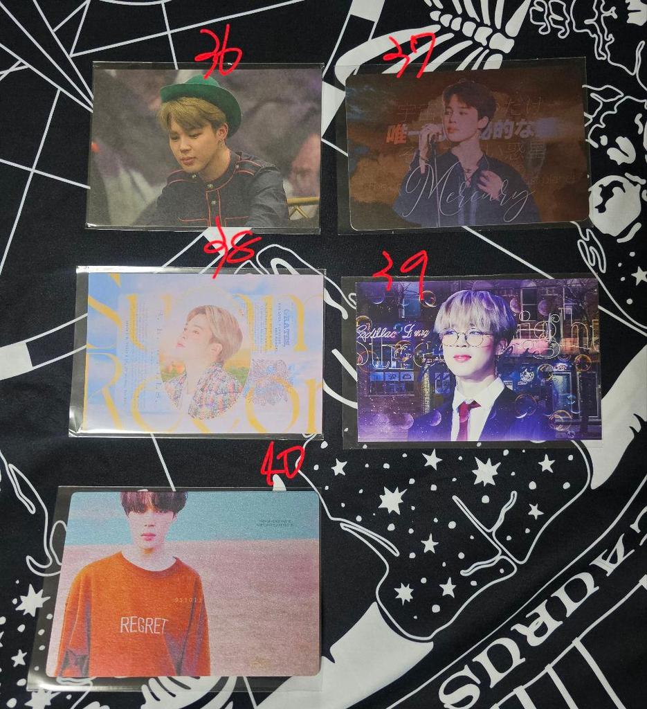 [USED] Jimin Postcard Photo Ticket BTS Korean Producer Goods