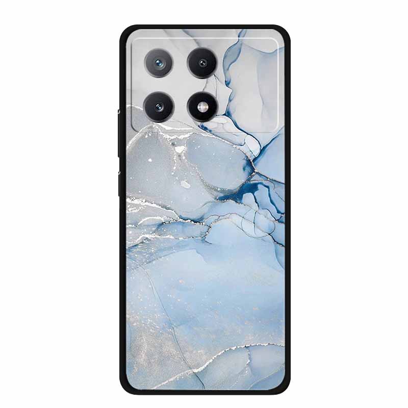 Marble Pattern Phone Case for Poco X6 Pro Clear Edge Cover Funda for Xiaomi Poco X 6 Pro Soft Transparent Coque Color Back Shell