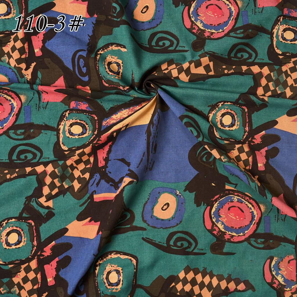 145x100cm Cotton Linen Small Floral Printed Fabric For Women's Clothing, Decorative Fabric DIY Handmade Sewing Cloth Fabric