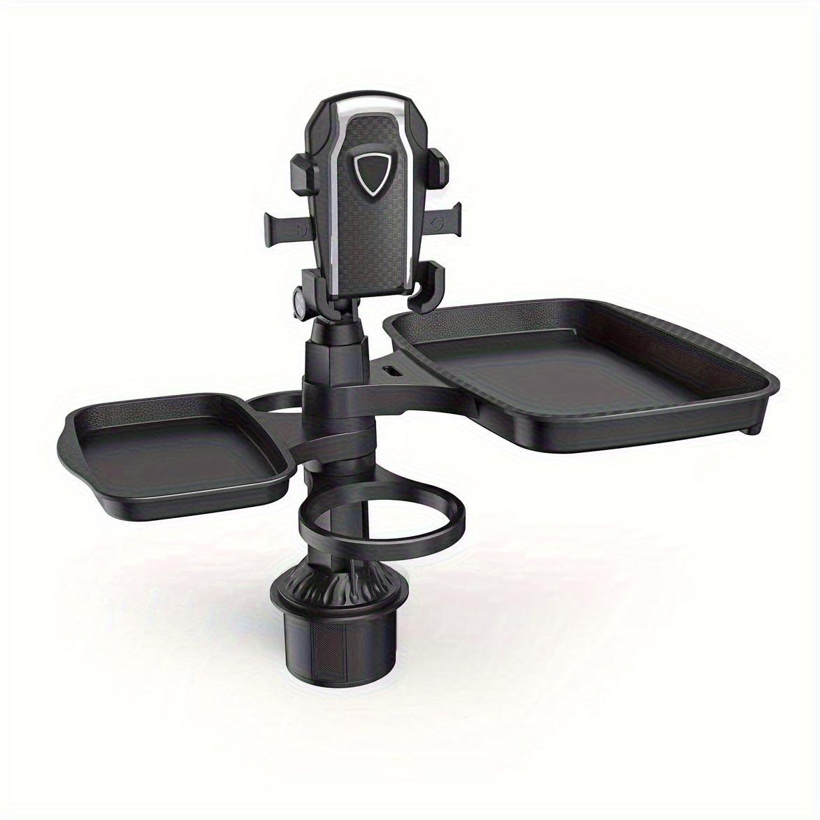 

360° Rotating Car Tray with Cup Holder - Multifunctional Dining Table And Phone Holder for The Car чёрный